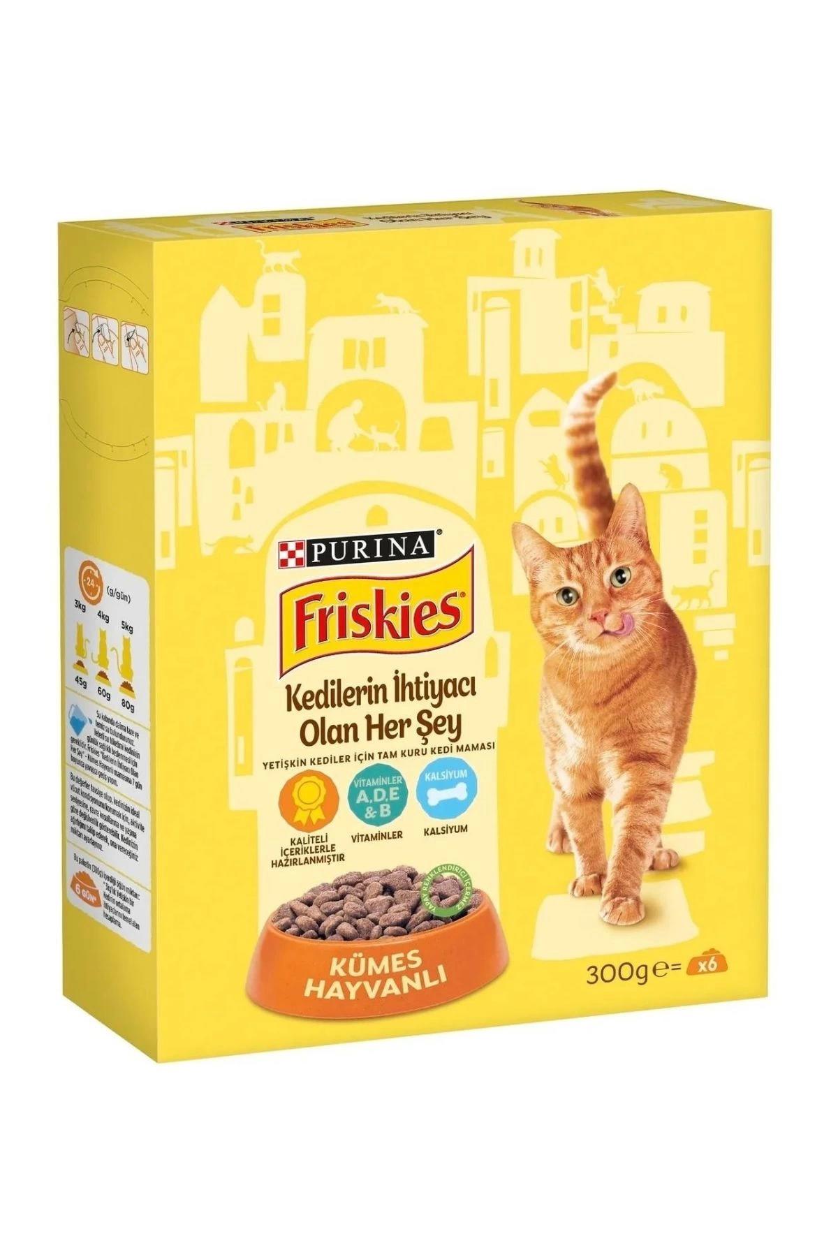 Friskies Tavuklu Tahıllı Yetişkin Kuru Kedi Maması 10x300 gr