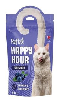 Reflex Happy Hour Tavuklu Etli-Yaban Mersinli Tahılsız Yetişkin Kedi Ödül Maması 60 gr
