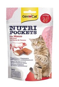 Gimcat Nutripockets Biftekli Yetişkin Kedi Ödül Maması 60 gr