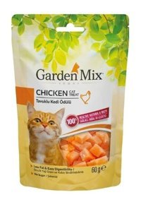 Garden Mix Düşük Yağlı Tavuklu Tahılsız Yetişkin Kedi Ödül Maması 60 gr