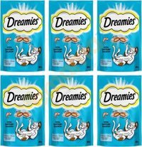 Dreamies Pouch Somonlu Tahılsız Yetişkin Kedi Ödül Maması 6x60 gr