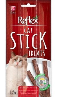 Reflex Sticks Kuzu Etli Tahıllı Yetişkin Kedi Ödül Maması 15 gr