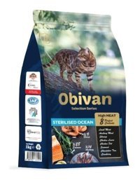 Obivan Low Grain Balıklı Yetişkin Kuru Kedi Maması 10x1 kg