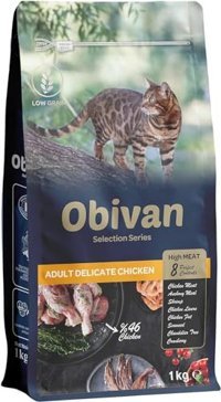Obivan Selection Delicate Tavuklu Yetişkin Kuru Kedi Maması 1 kg