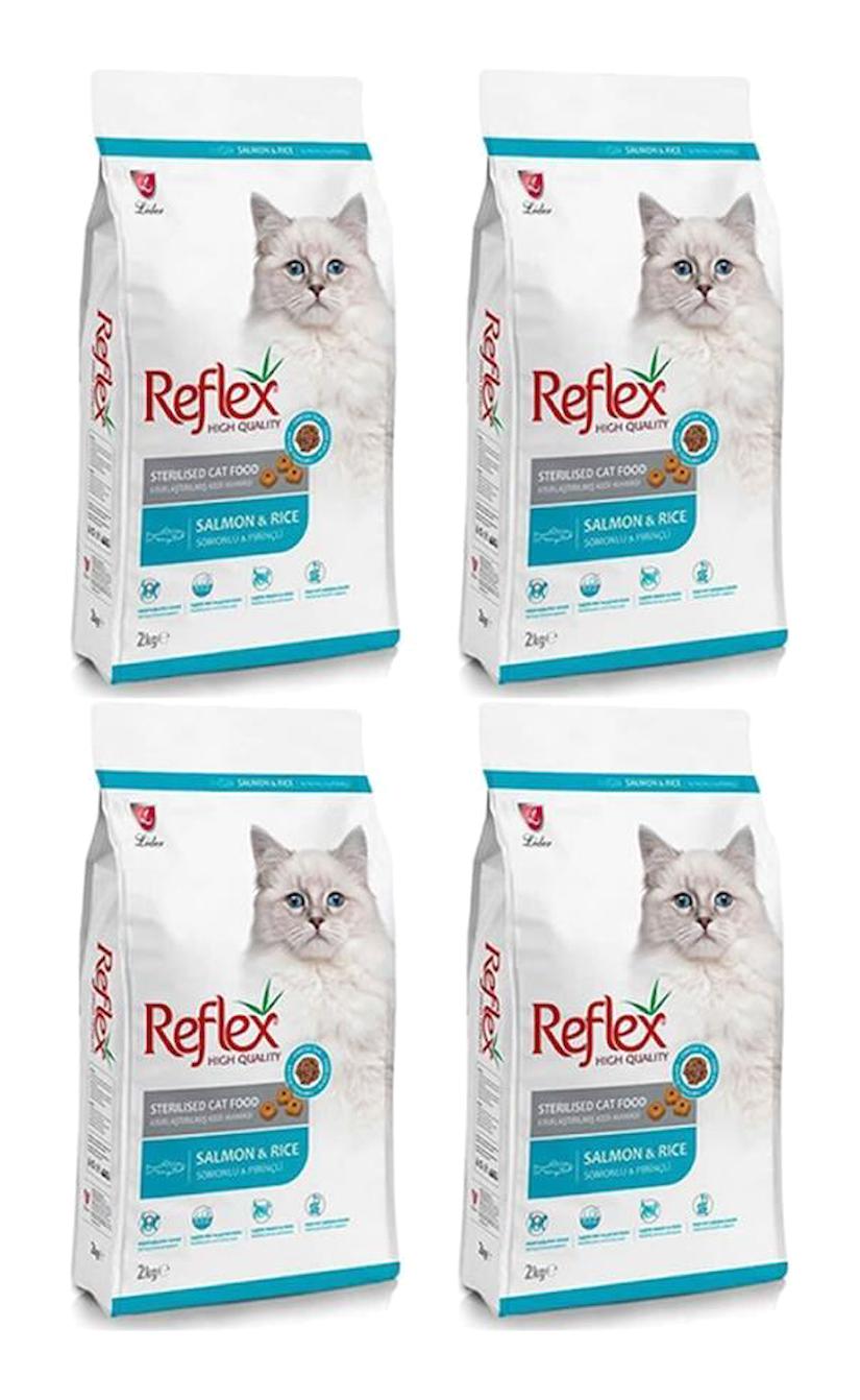 Reflex Balıklı Kısırlaştırılmış Tahıllı Yetişkin Kuru Kedi Maması 4x2 kg