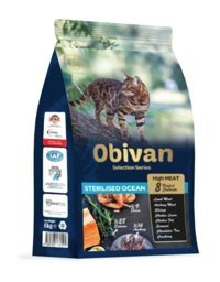 Obivan Sterilised Alabalıklı Kısırlaştırılmış Az Tahıllı Yetişkin Kuru Kedi Maması 6x1 kg