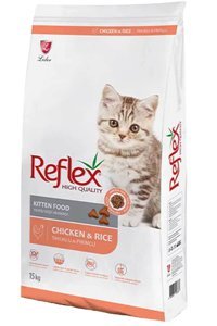 Reflex Kitten Pirinçli-Tavuklu Tahıllı Yavru Kuru Kedi Maması 15 kg