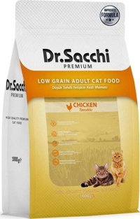 Dr.sacchi Premium Tavuklu Az Tahıllı Yetişkin Kuru Kedi Maması 1 kg