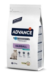 Advance Tüy Yumağı Önleyen Hindili-Pirinçli Kısırlaştırılmış Tahıllı Yetişkin Kuru Kedi Maması 1.5 kg