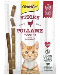 Gimcat Sticks Ciğerli-Tavuklu Yavru - Yetişkin Kedi Ödül Maması 4x20 gr