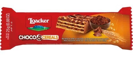 Loacker Choco & Cereals Sütlü Çikolatalı Gofret 25 gr