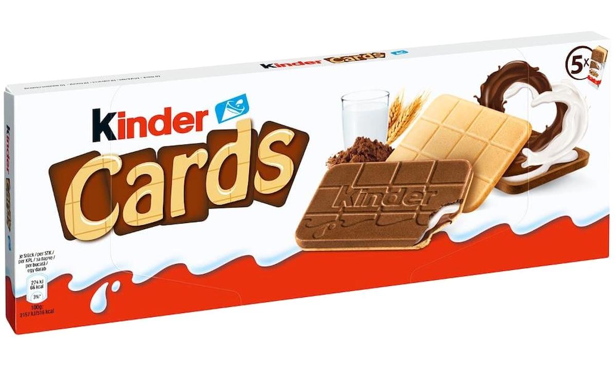 Kinder Cards Sütlü Çikolatalı Gofret 5x128 gr