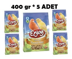 Enjoy Kabuklu Sade Vitaminli Kanarya Yemi 5x400 gr