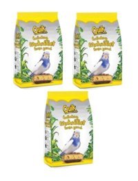 Quik Kabuksuz Sade Yetişkin Muhabbet Kuşu Yemi 3x400 gr