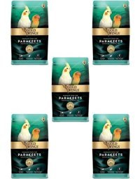 Gold Wings Kabuklu Karışık Vitaminli Yavru Paraket Yemi 5x1 kg