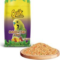 Quik Kabuklu Meyveli Vitaminli Yetişkin Muhabbet Kuşu Yemi 6x400 gr