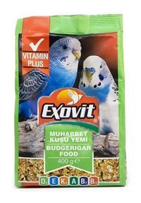 Exovit Kabuklu Karışık Vitaminli Muhabbet Kuşu Yemi 400 gr