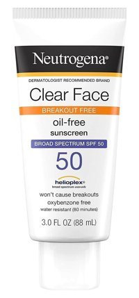 Neutrogena Clear Face 50+ Faktör Tüm Ciltler İçin Leke Karşıtı Nemlendirici Ton Eşitleyici Yağsız Suya Dayanıklı Yüz Güneş Kremi 88 ml