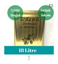 Erdemli Naturel Soğuk Sıkım Organik Filtresiz Polifenolsüz Teneke Sızma Zeytinyağı 18 lt