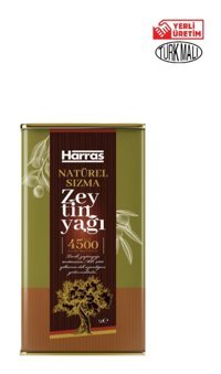 Harras Natürel Organik Polifenollü Olgun Hasat Teneke Sızma Zeytinyağı 5 lt