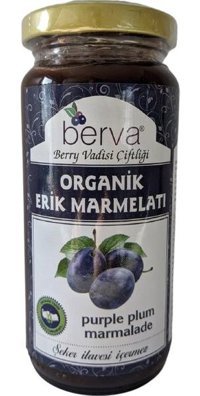 Berva Şekersiz Organik Erik Marmelatı 260 gr