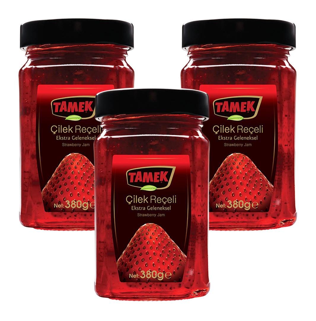 Tamek Geleneksel Çilek Reçeli 3x380 gr