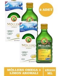 Möller's Limon Aromalı Omega 3 Şurup 2x250 ml