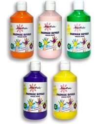 Bloomkiddies Yıkanabilir 300 ml 5'li Çok Renkli Parmak Boyası