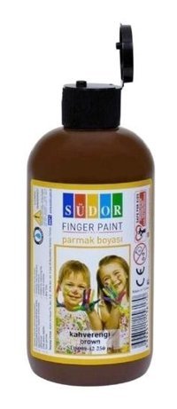 Südor Yıkanabilir 250 ml Kahverengi Parmak Boyası