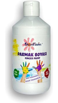 Bloomkiddies Yıkanabilir 300 ml Beyaz Parmak Boyası