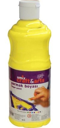 Craft and Arts Umix 500 ml Sarı Parmak Boyası
