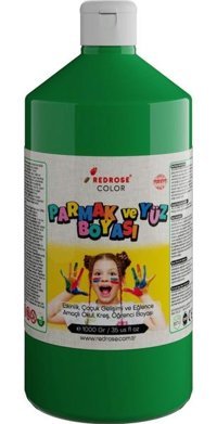 Red Rose Yıkanabilir 1 lt Yeşil Parmak Boyası