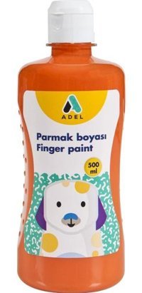 Adel Yıkanabilir 500 ml Turuncu Parmak Boyası