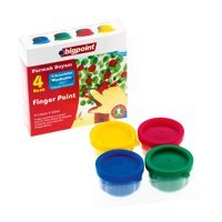 Bigpoint Yıkanabilir 35 ml 4'lü Çok Renkli Parmak Boyası