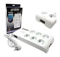 Prolink Pr-Sp06T 6'lı Soket Kablolu 1.5 m 6'lı USB Çiftli Akım Korumalı Priz