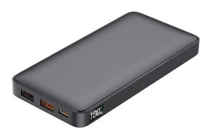 Dexim GC31 10000 mAh Hızlı Şarj Dijital Göstergeli Çoklu Bağlantı Powerbank Siyah