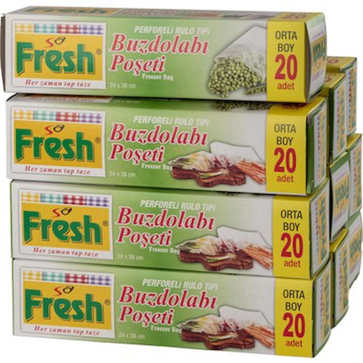 Sa Fresh Orta Boy Buzdolabı Poşeti 10x20 Adet