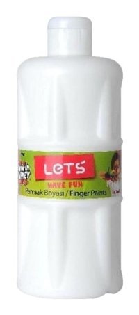 Lets 500 ml Beyaz Parmak Boyası