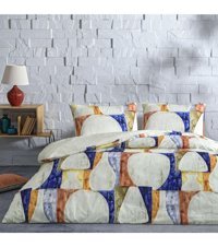 Taç Axel Ranforce 160 x 220 cm Çarşaflı Tek Kişilik Nevresim Takımı Çok Renkli