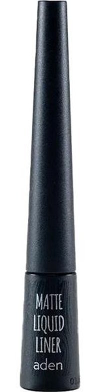 Aden Cosmetics Suya Dayanıklı Mat Siyah Kalıcı İnce Uçlu Likit Eyeliner