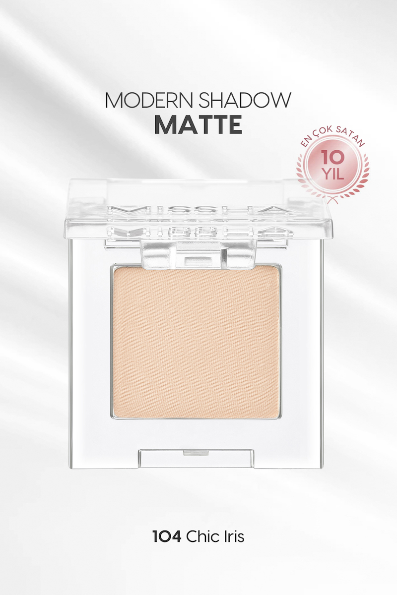 Missha Modern Shadow Matte Chic Iris 104 Toz Mat Tekli Göz Farı