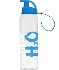 Herevin Askılı Mavi-Beyaz Plastik Çocuk Matara 750 ml