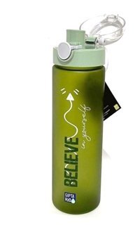 Gıpta Believe Yeşil Plastik Matara 600 ml