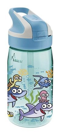 Laken Sea Friends Summit Pipetli Mavi Tritan Okul Çocuk Matara 450 ml