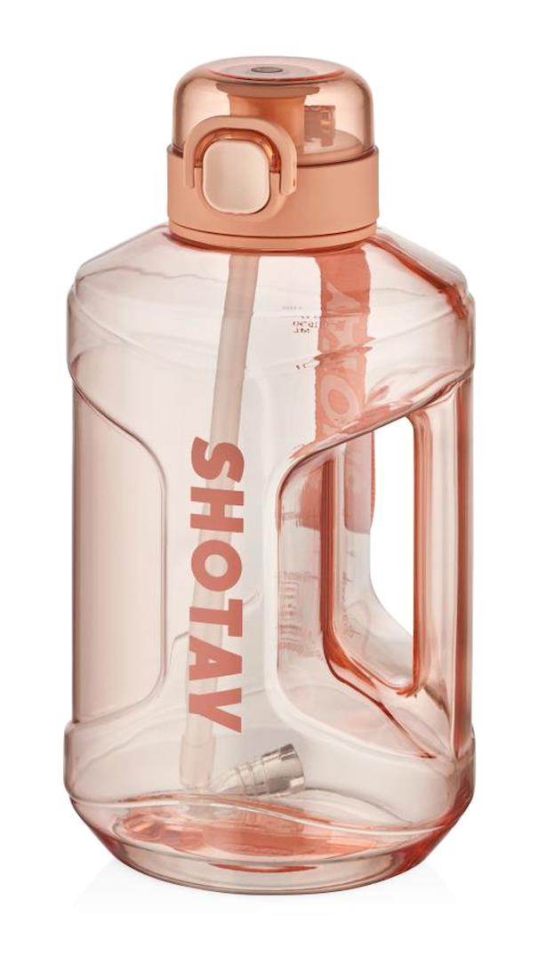 Shotay Barrel Pipetli Somon Plastik Okul Çocuk Matara 2.2 lt