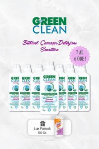 U Green Clean Sensitive Renkli ve Beyazlar İçin 20 Yıkama Sıvı Deterjan 7x1 lt