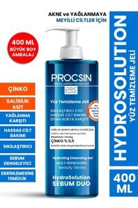 Procsin Alkolsüz Tüm Ciltler Su Bazlı Yüz Temizleme Jeli 400 ml