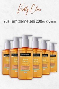 Neutrogena Visibly Clear Alkolsüz Tüm Ciltler Su Bazlı Yüz Temizleme Jeli 6x200 ml