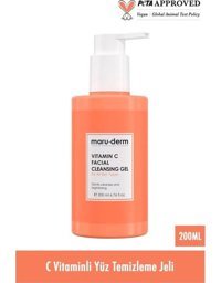 Maru.derm C Vitaminli Alkolsüz Tüm Ciltler Su Bazlı Yüz Yıkama Jeli 200 ml