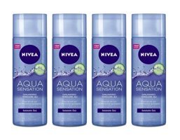 Nivea Aqua Sensation Alkolsüz Tüm Ciltler Su Bazlı Yüz Temizleme Jeli 4x200 ml